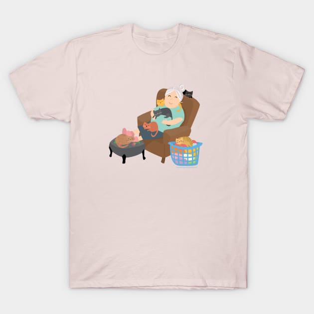 Crazy Cat Lady T-Shirt by Secret Agent Jo